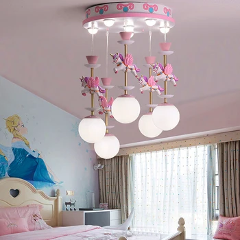 Фантазийные полилеи за детска спални, модерни и креативни led висящи лампи за декор хол, плафониери за осветление