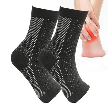 Чорапи при невропатия без пръсти За жени и мъже, 1 чифт Успокояване компрессионных чорапи При невропатия, Превръзка за глезените, облекчаване на оток подошвенного