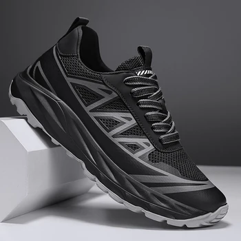 2023 обувки за Тенис за мъже Дишащи, леки амортизационен Модни маратонки за бягане на открито Маратонки дантела за мъже
