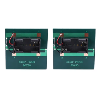 5X Акумулаторна батерия тип АА мощност 1 W 4 В Зарядното устройство за слънчеви батерии с основание за директно зареждане на батерии 2XAA