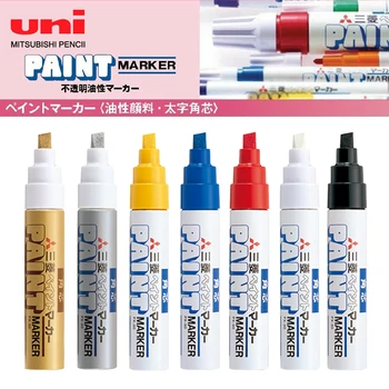 7 бр./лот Uni Paint Pen Px-30 Маркер с Дебел фитил Мощност покритие Водоустойчив быстросохнущий Подходящ за гладка повърхност Пластмаса, Метал