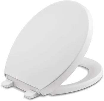 KOHLER 4009-0, през цялата тоалетна чиния, плътно брони, седалка с тихо прибиране, быстросъемная профили, бял
