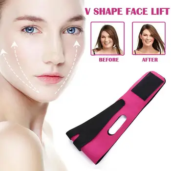 Еластичен бандаж за отслабване на лицето, V-образен шейпър на лицето, женски гениален пост каишка, Козметичен масаж на кожата, Лифтинг на лицето, Инструменти за грижа за бузките