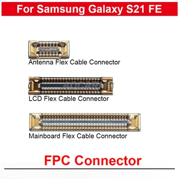 За Samsung Galaxy S21 FE Антена на сигнала на Wi-Fi 5G LCD екран Конектор на дънната Платка спк стартира строителни 12 40 60 контакти Дубликат част