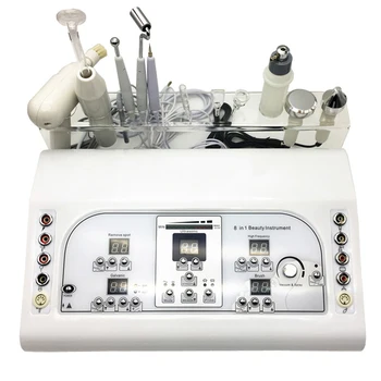 Мултифункционален козметичен инструмент Осем в едно Ултразвукова уводна инструмент за Бързото усвояване на мазнините от акне грижа за лицето