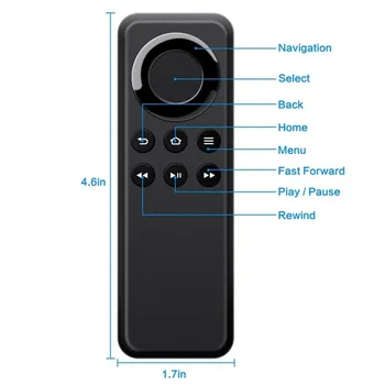 Нов Bluetooth-Съвместим ТЕЛЕВИЗОР-Дистанционно За Amazonn Fire TV 2-ро поколение Fire TV Fire Stick TV Player Box CV98LM