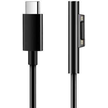 НОВО-За зарядно кабел Surface Свържете към USB C, съвместим с Surface Pro 3/4/5/6/7, Surface Laptop 3/2/1, Surface Go