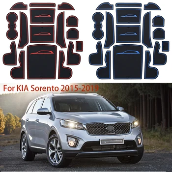 Подложка за крилото капак на гнездо за кола за KIA Sorento 2015-2019, накладки за врата прорезей, Модифициран филтър, аксесоари за съхранение в колата