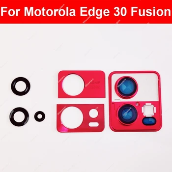 Стъклена Леща Задната Камера За Motorola MOTO Edge 30 Fusion Задната Леща Основната Камера Стъкло с Лепило Стикер Repalcement